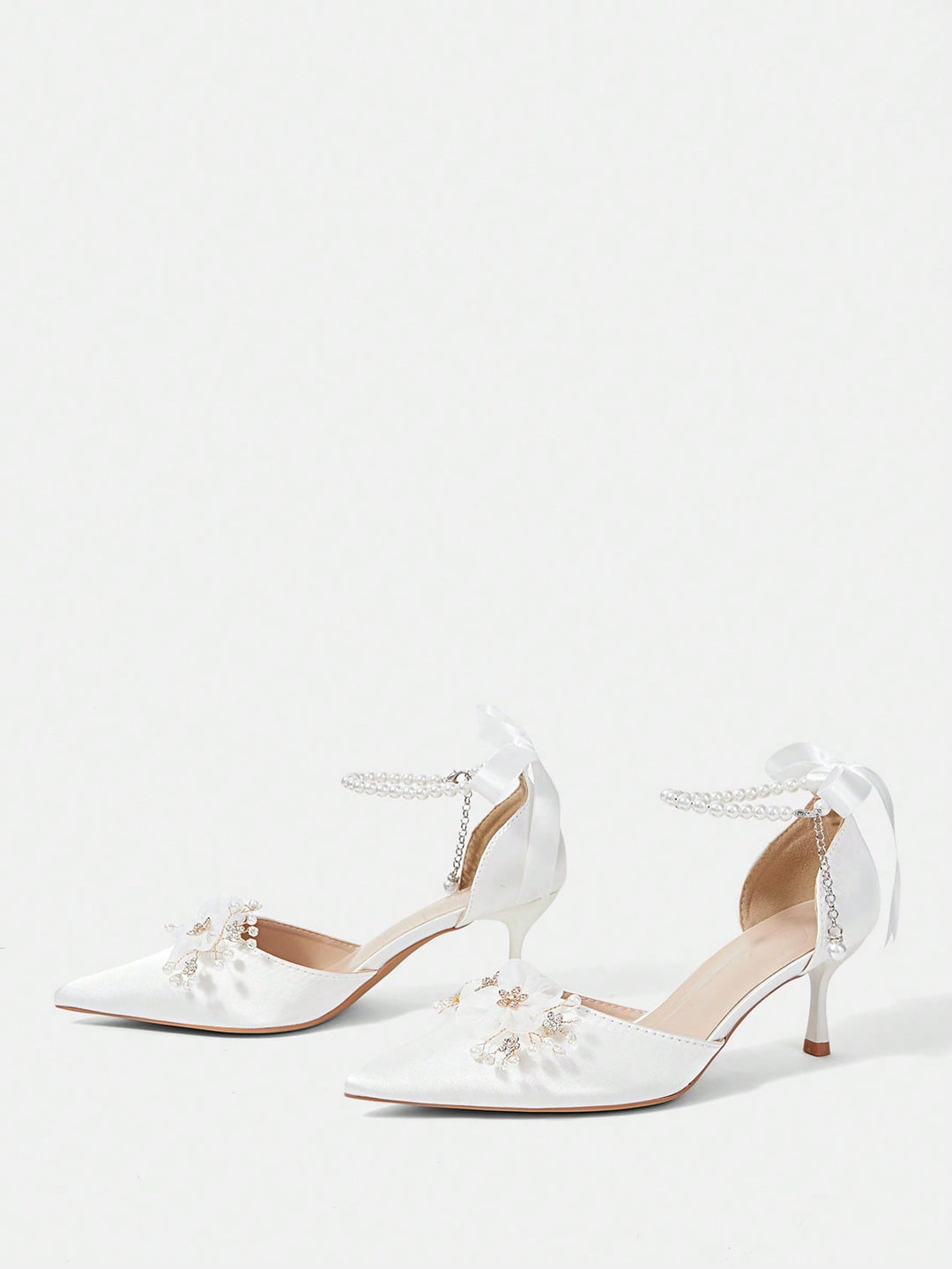 Pantofi cu toc SHEIN, alb
