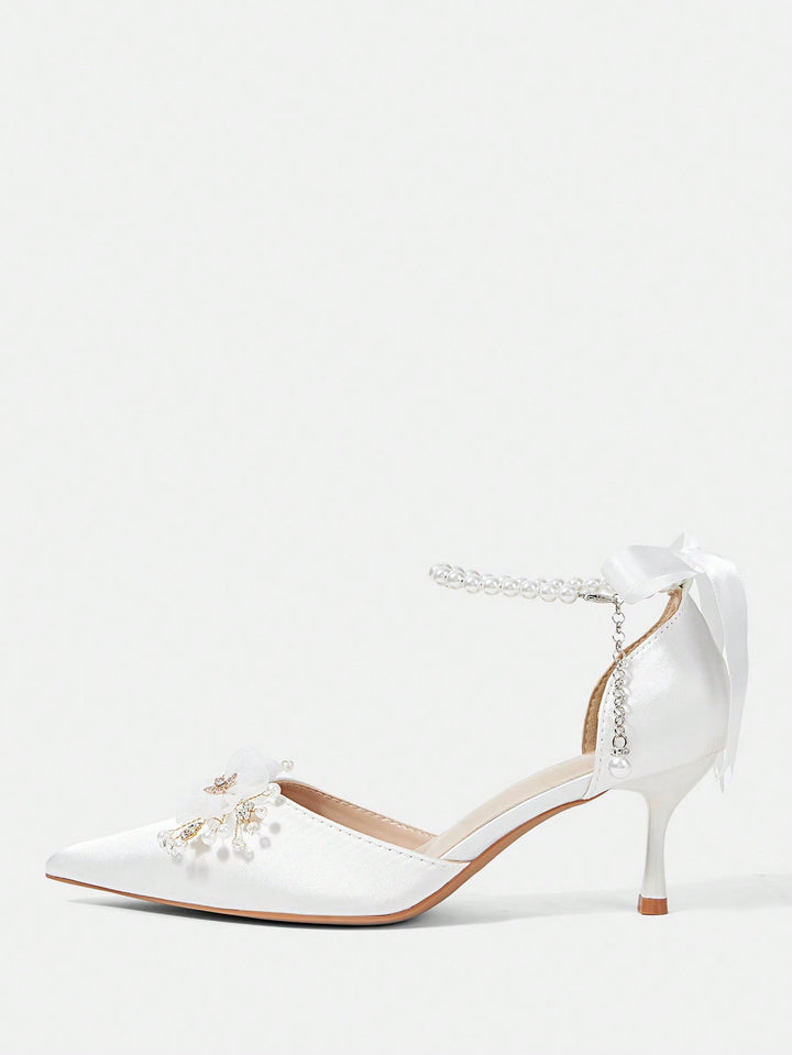 Pantofi cu toc SHEIN, alb