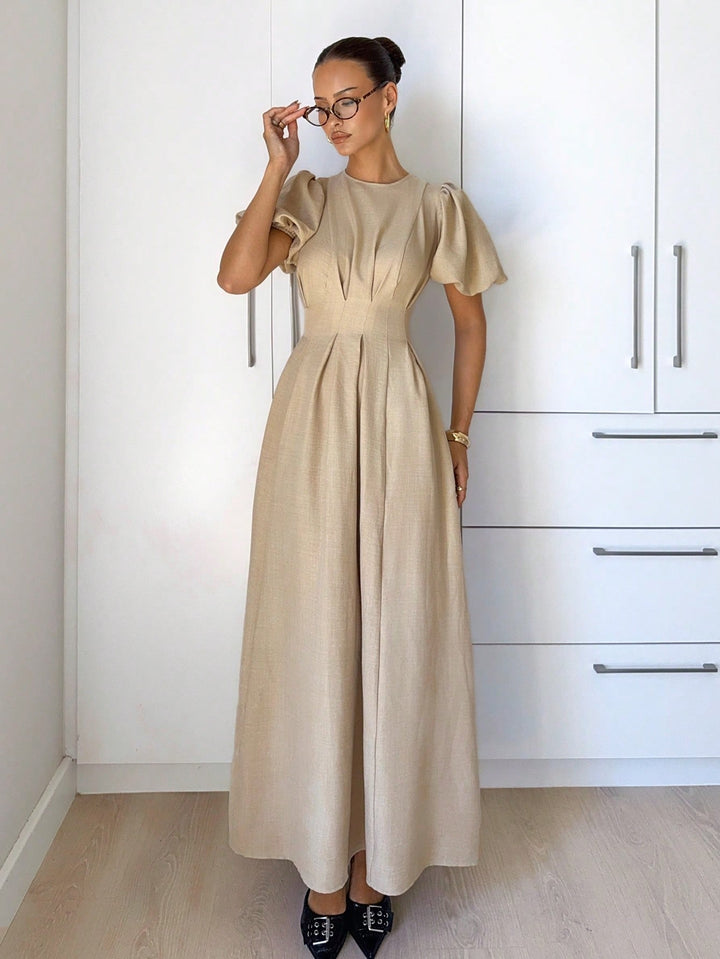 Rochie maxi SHEIN, bej