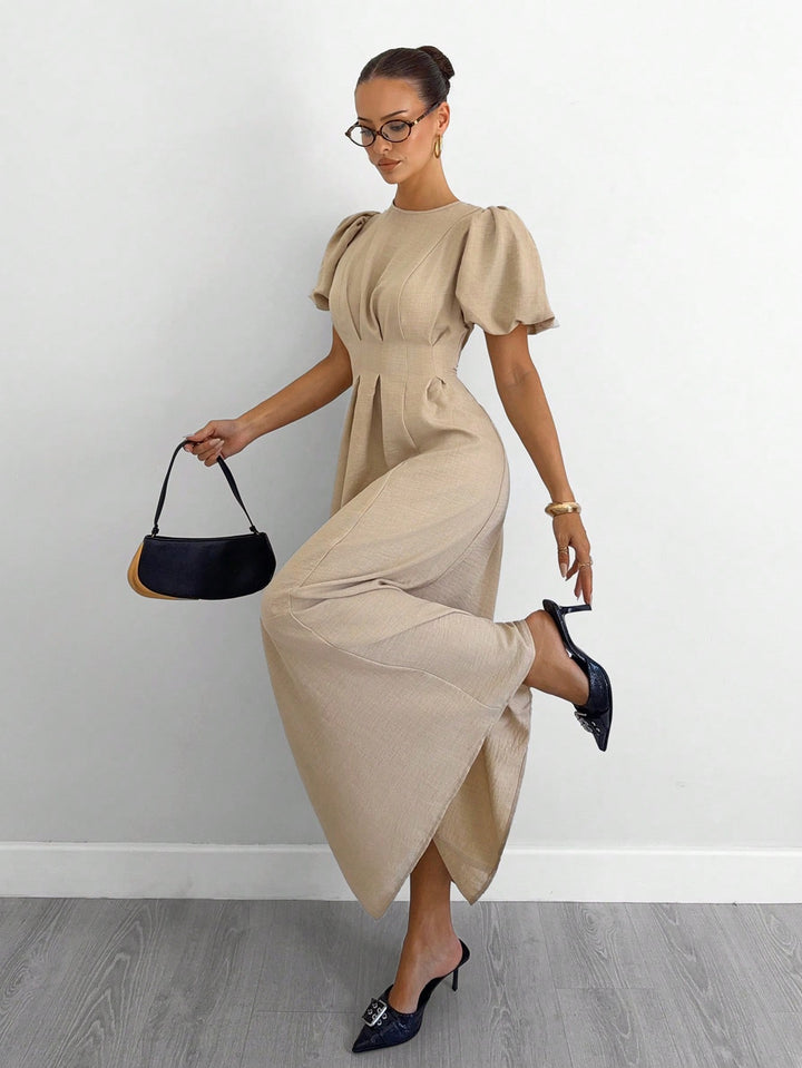 Rochie maxi SHEIN, bej