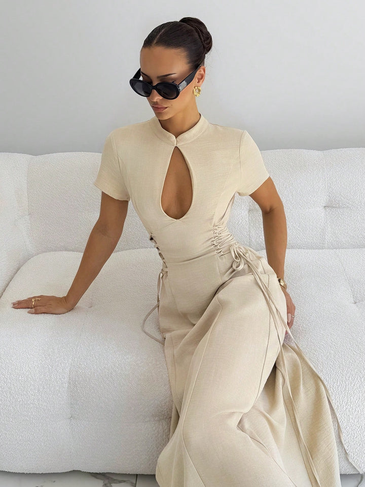 Rochie maxi SHEIN, kaki
