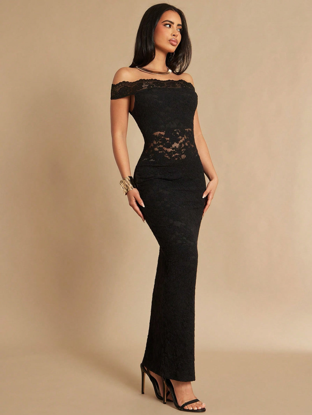 Rochie maxi SHEIN, negru