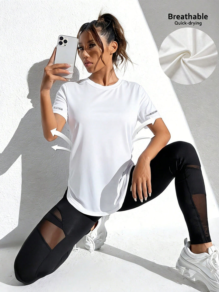 Tricou casual SHEIN, alb