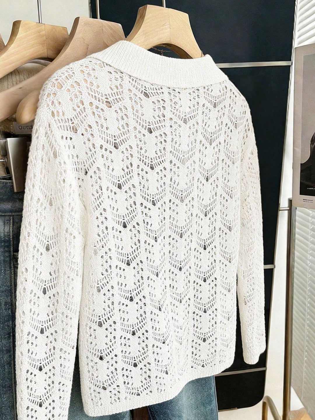 Cardigan SHEIN, alb