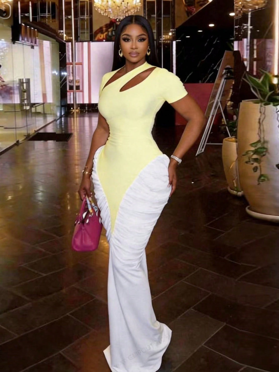 Rochie maxi SHEIN, mix culori