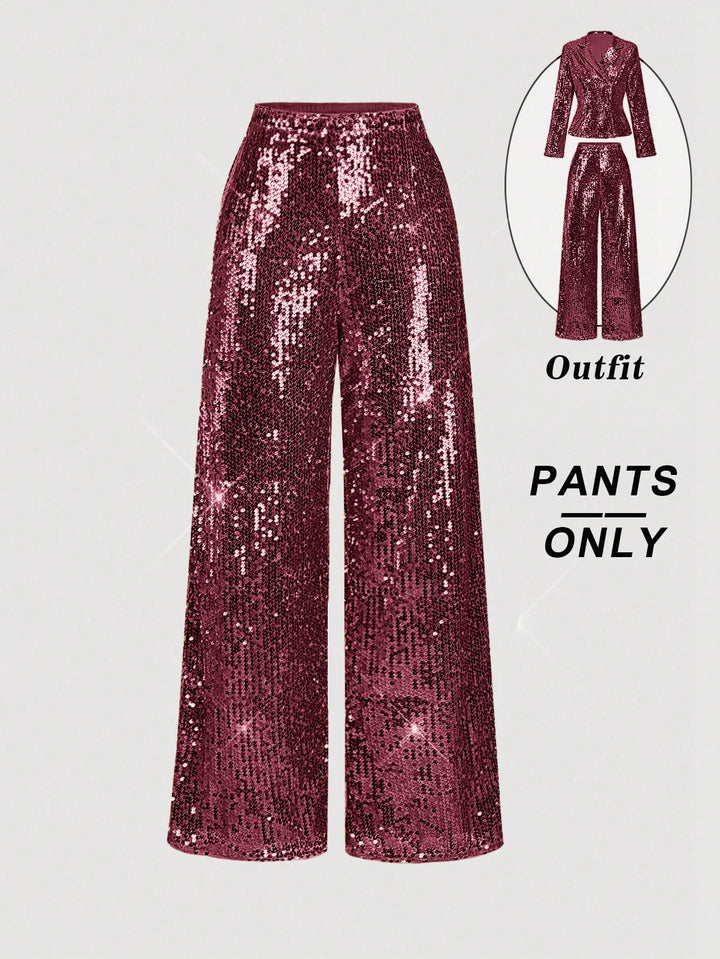 Pantalon SHEIN, vișiniu
