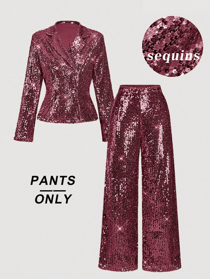 Pantalon SHEIN, vișiniu
