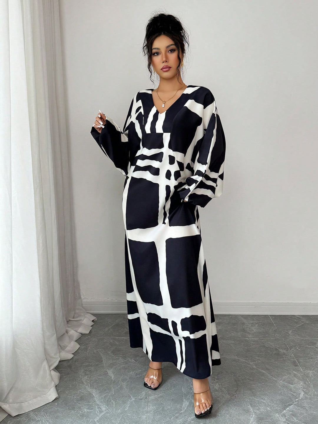 Rochie maxi SHEIN, negru