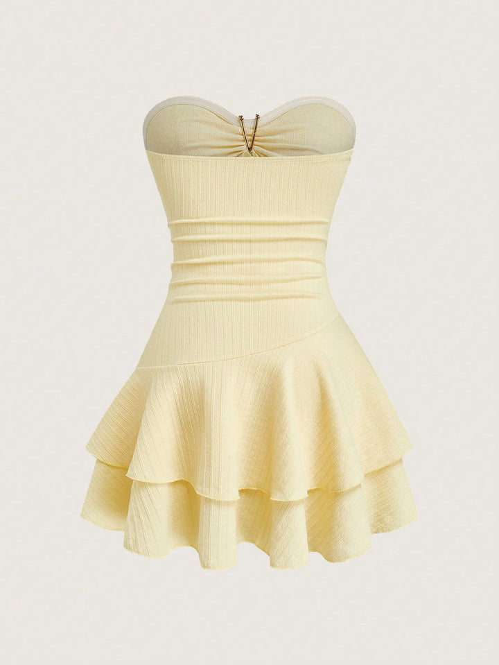 Rochie scurtă SHEIN, galben