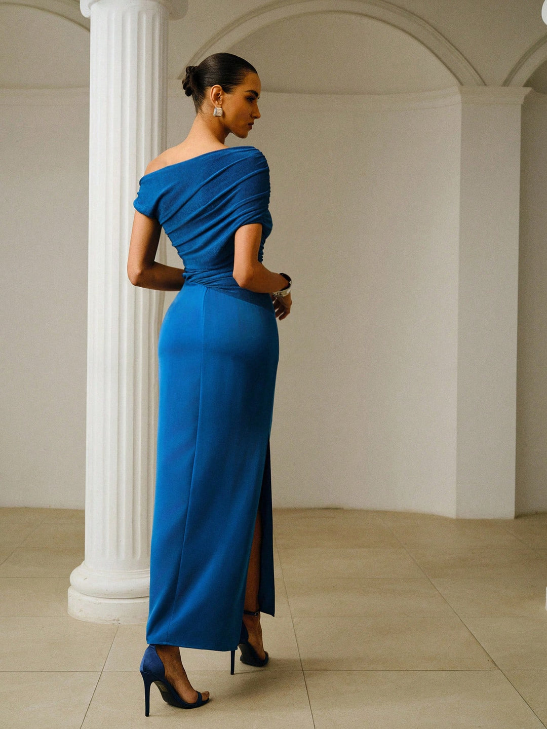 Rochie maxi SHEIN, albastru
