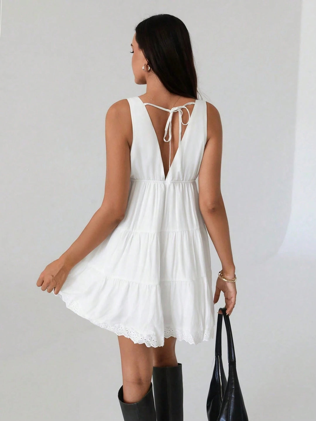 Rochie mini SHEIN, alb