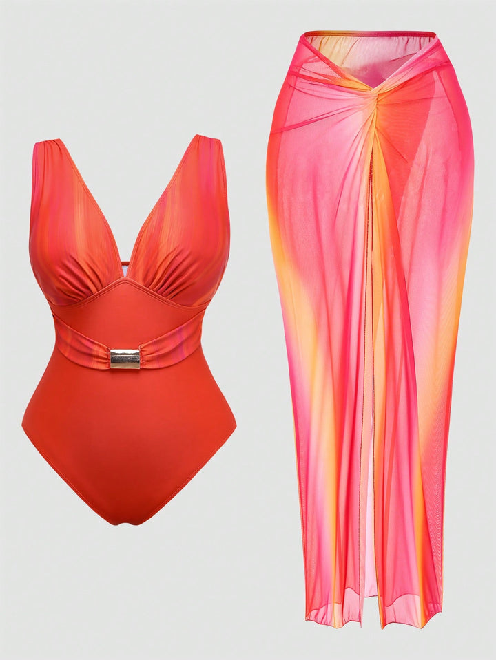 Costum de baie SHEIN, verde