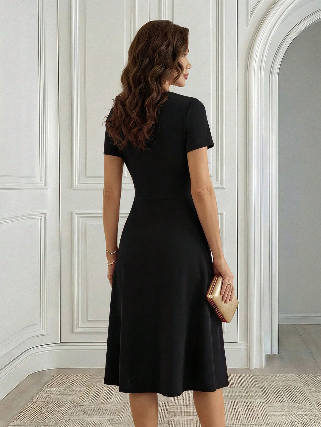 Rochie midi SHEIN, negru