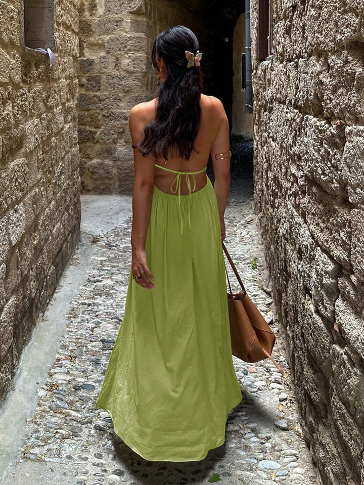 Rochie maxi SHEIN, verde