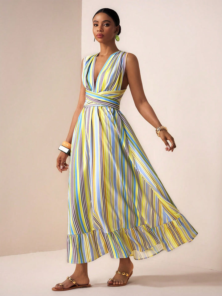 Rochie maxi SHEIN, mix culori