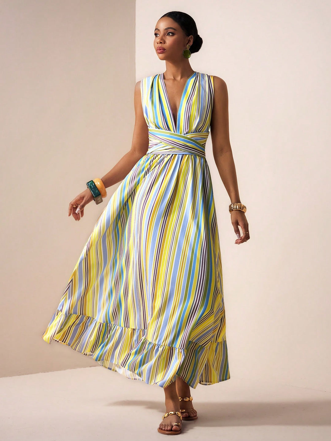 Rochie maxi SHEIN, mix culori