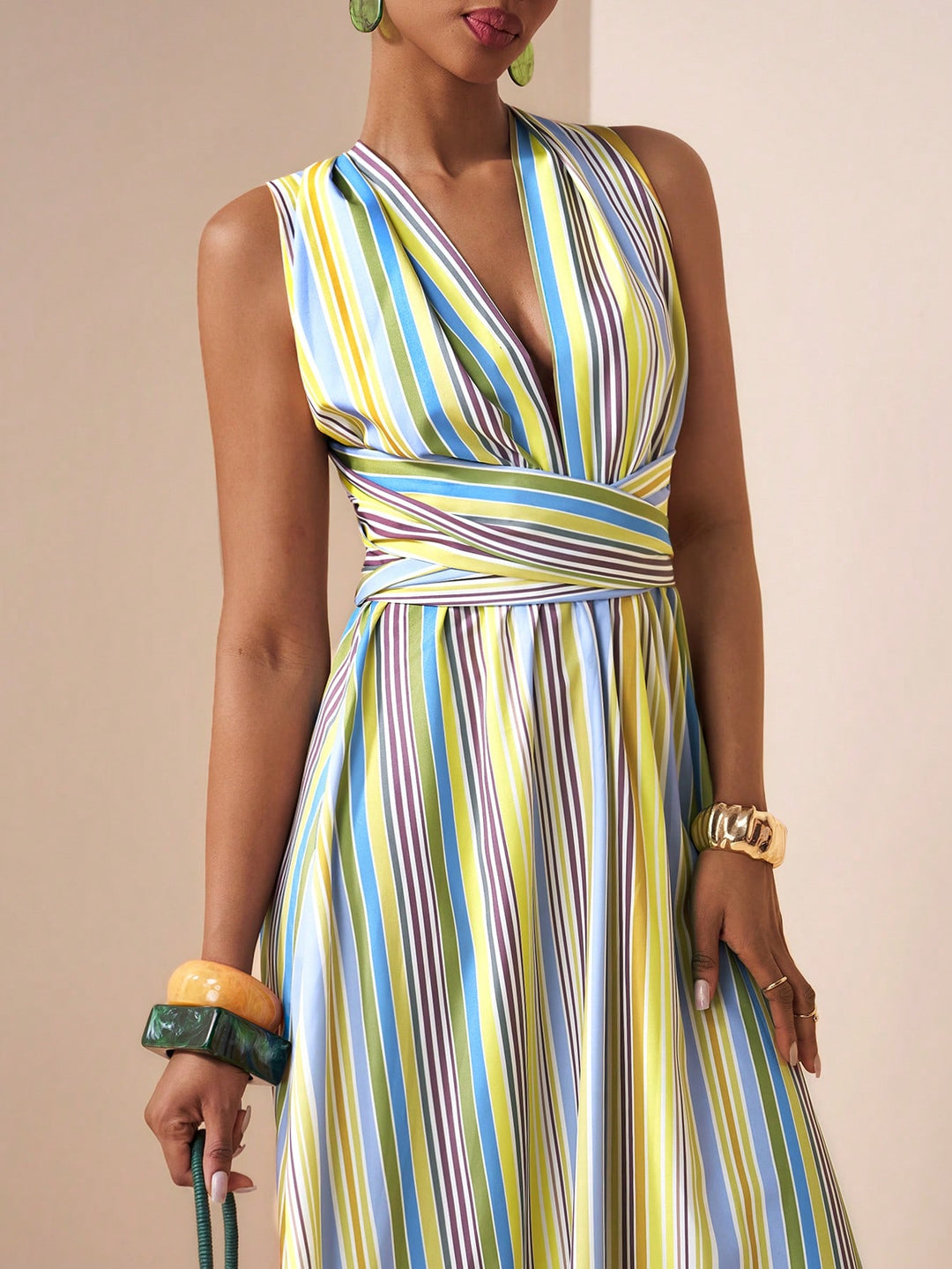 Rochie maxi SHEIN, mix culori