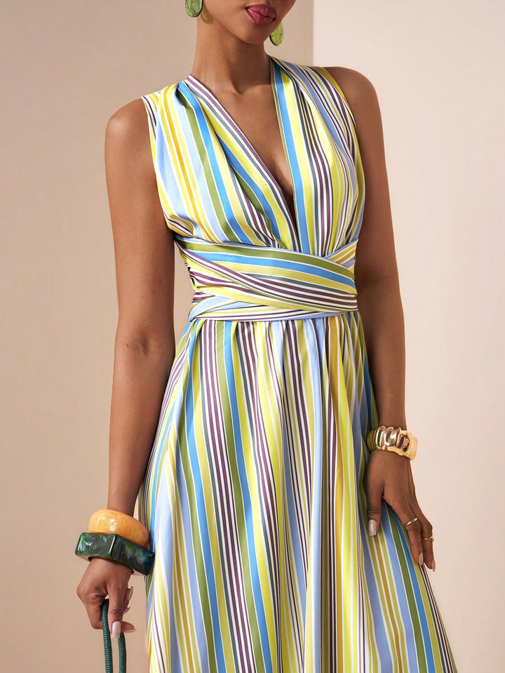 Rochie maxi SHEIN, mix culori