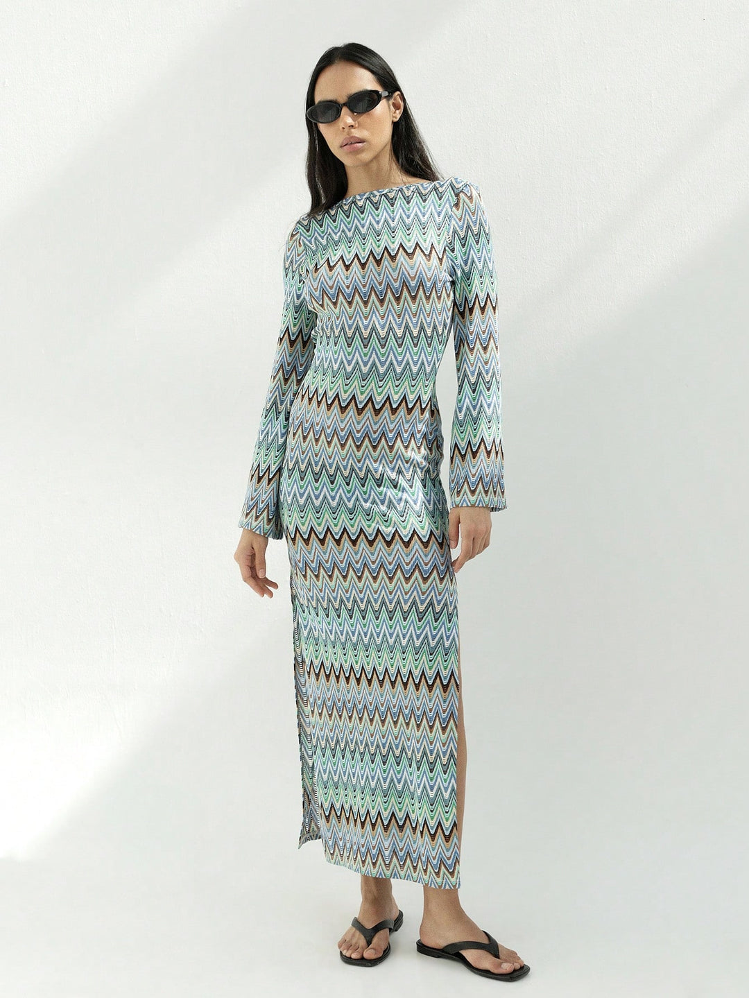 Rochie maxi SHEIN, mix culori