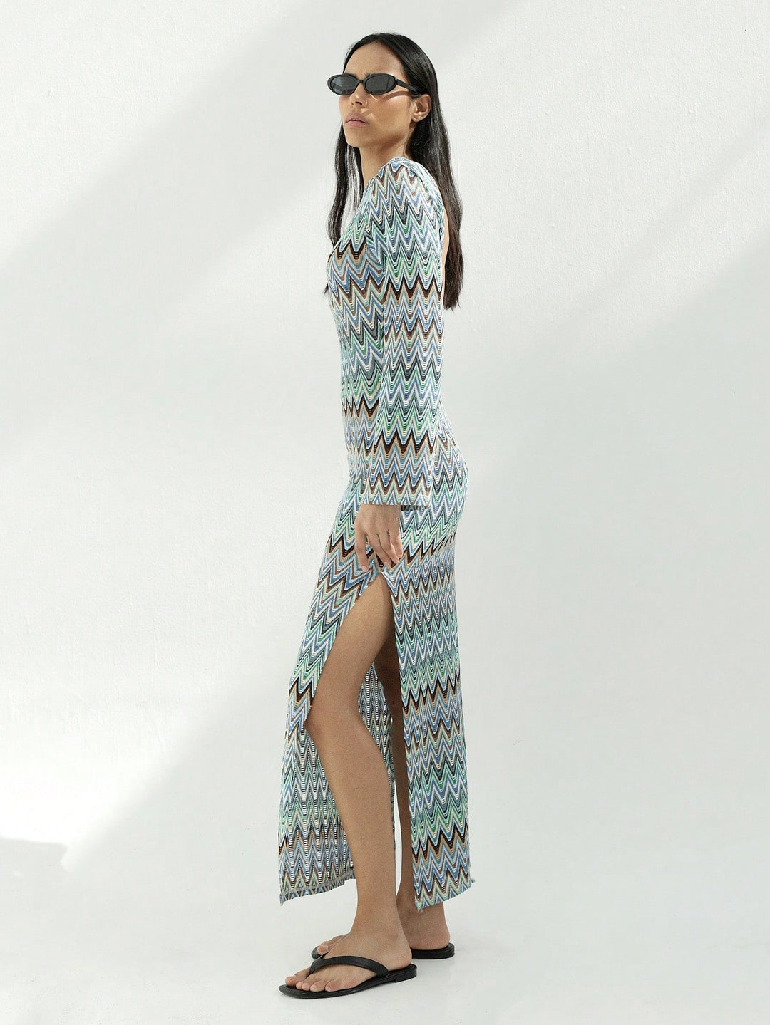 Rochie maxi SHEIN, mix culori