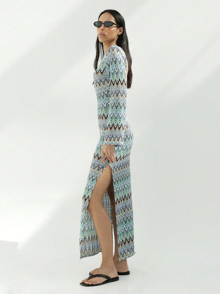 Rochie maxi SHEIN, mix culori