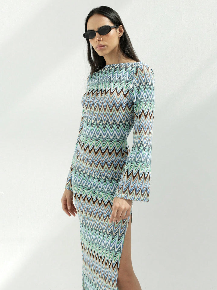 Rochie maxi SHEIN, mix culori
