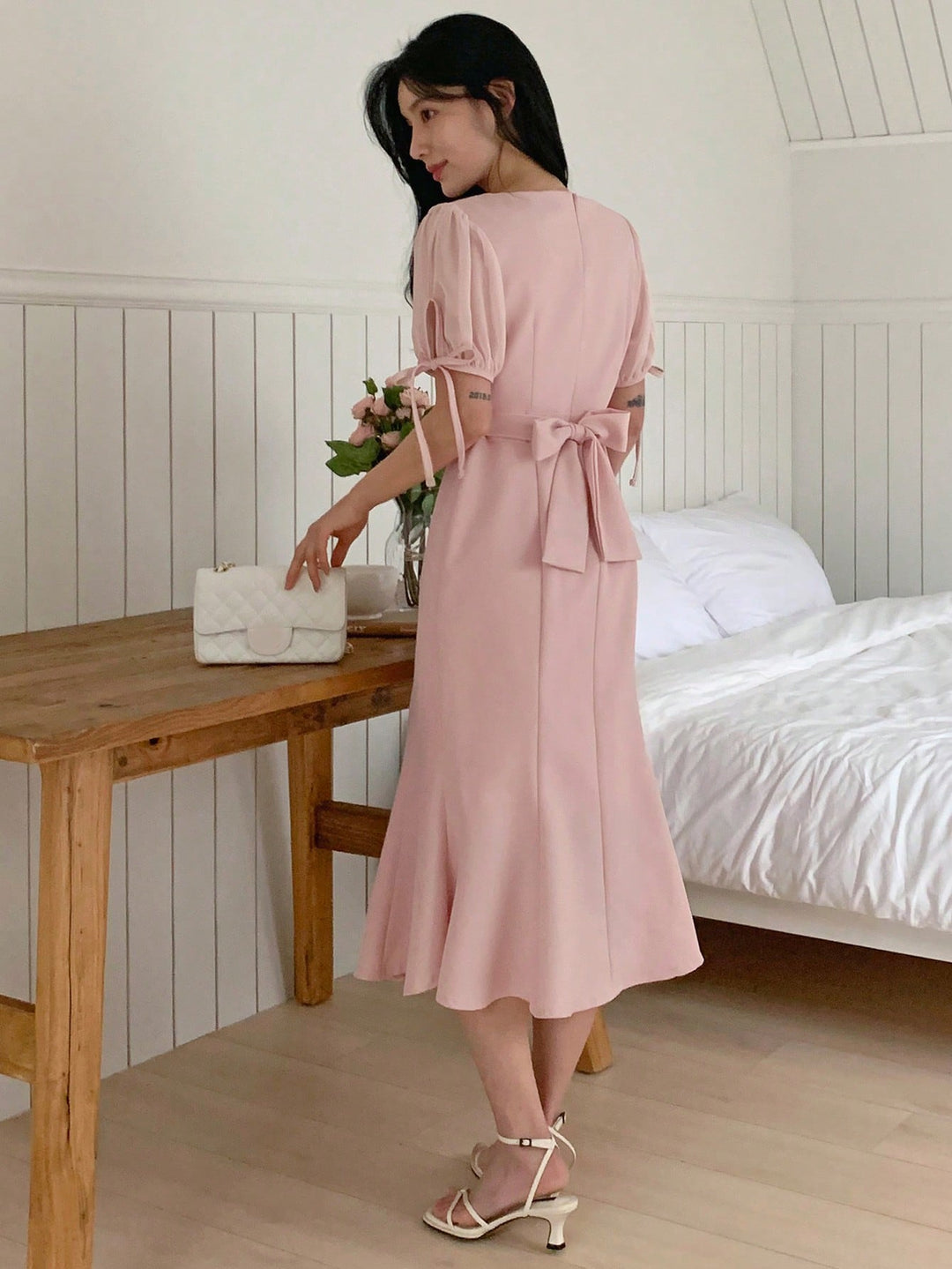 Rochie midi SHEIN, roz
