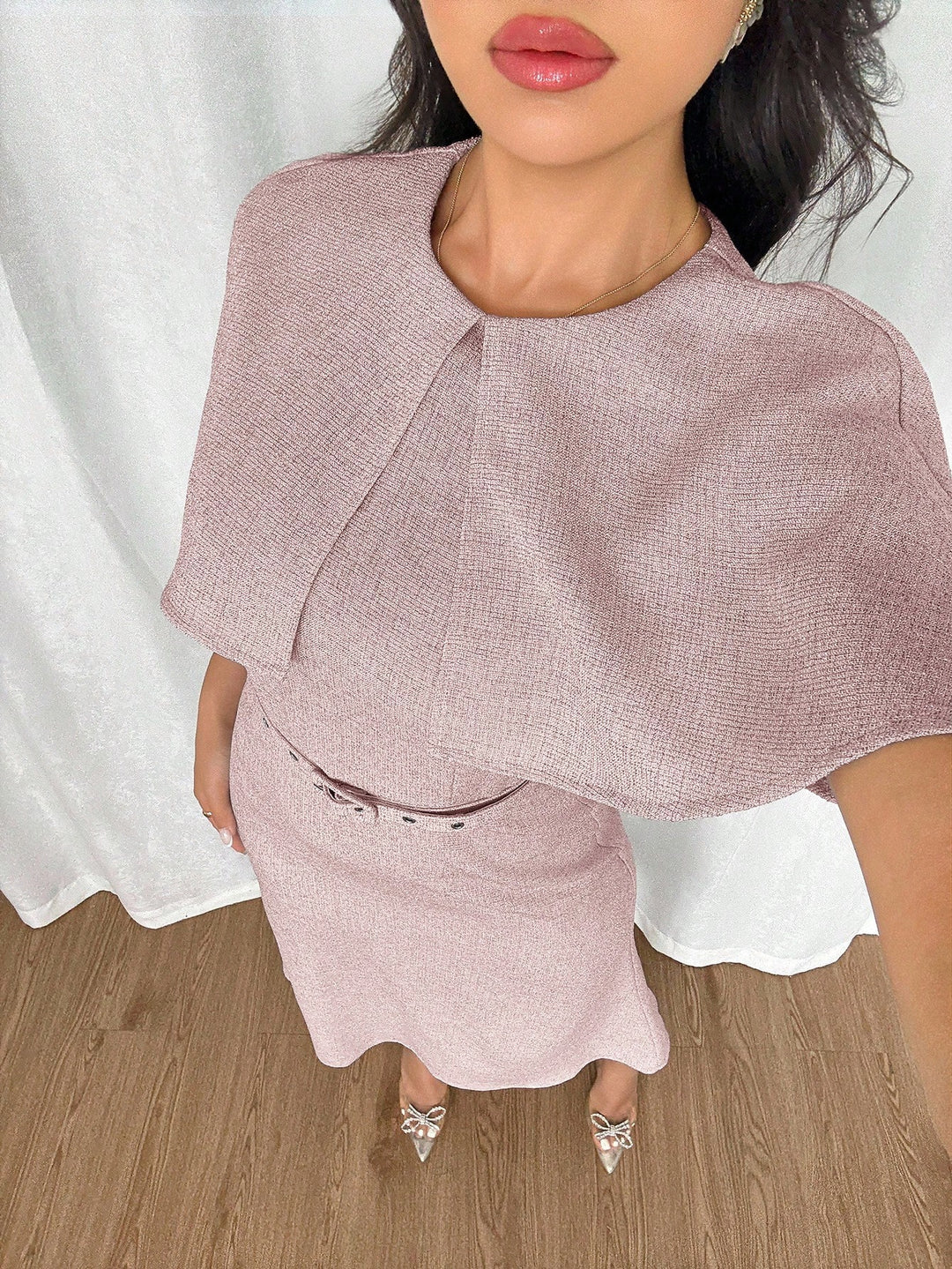 Rochie midi SHEIN, roz