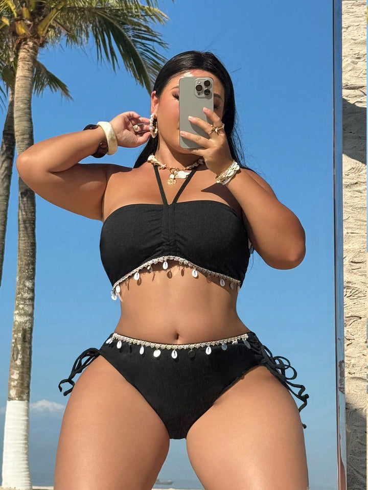 Set bikini de baie SHEIN, negru