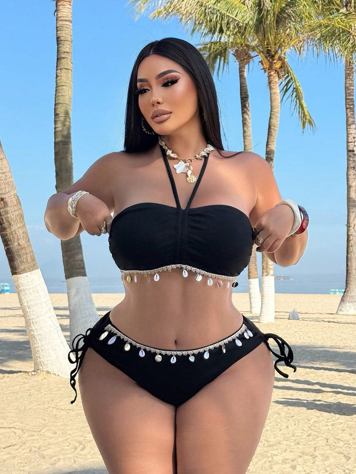 Set bikini de baie SHEIN, negru
