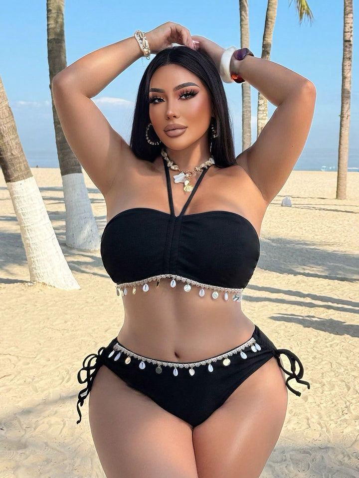 Set bikini de baie SHEIN, negru