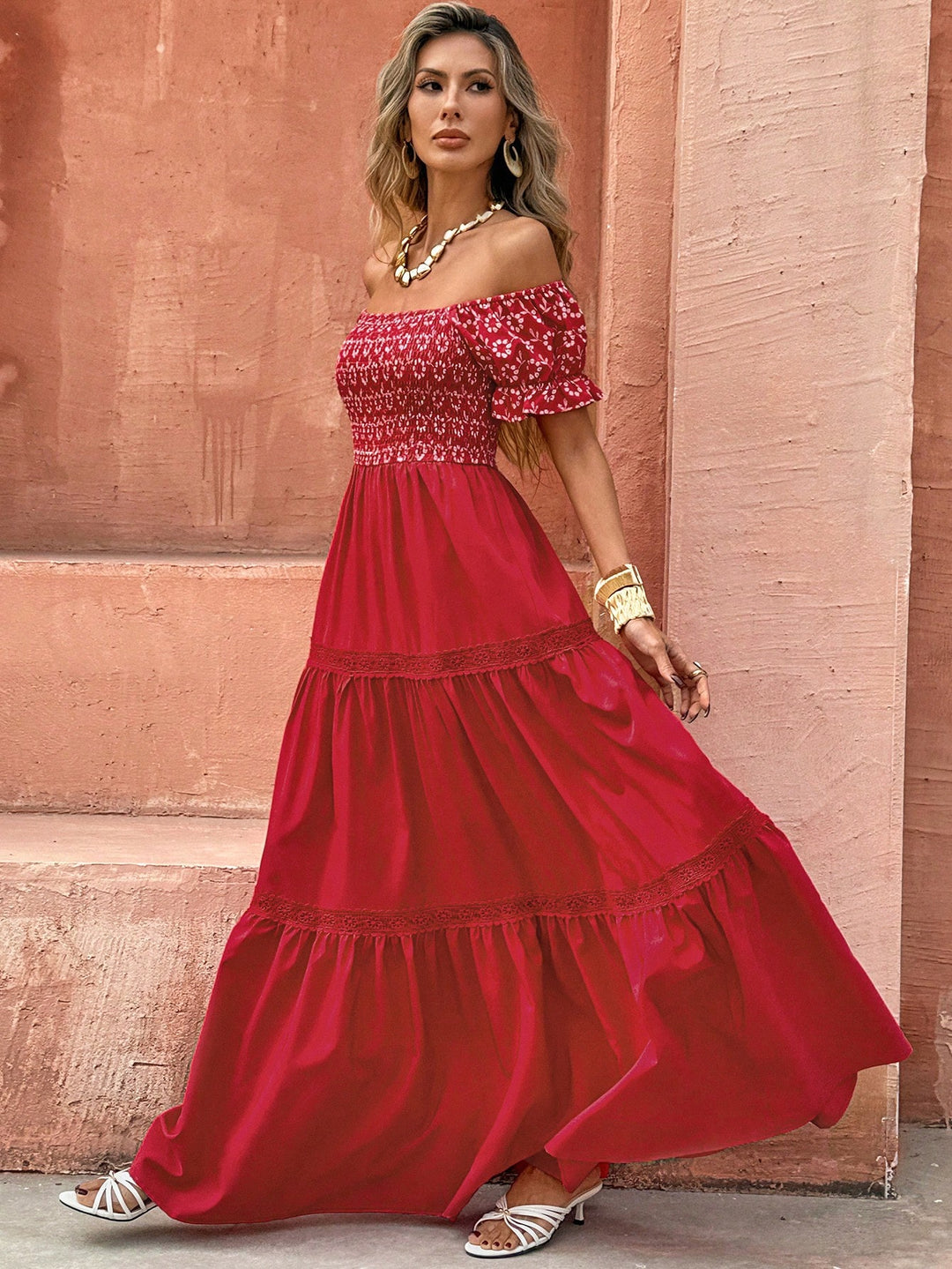 Rochie maxi SHEIN, roșu