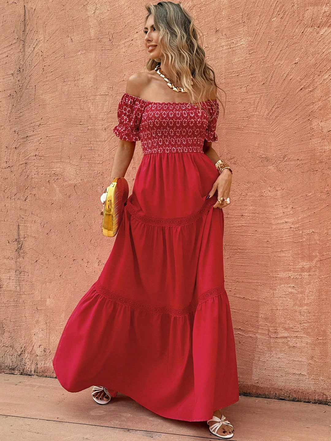 Rochie maxi SHEIN, roșu