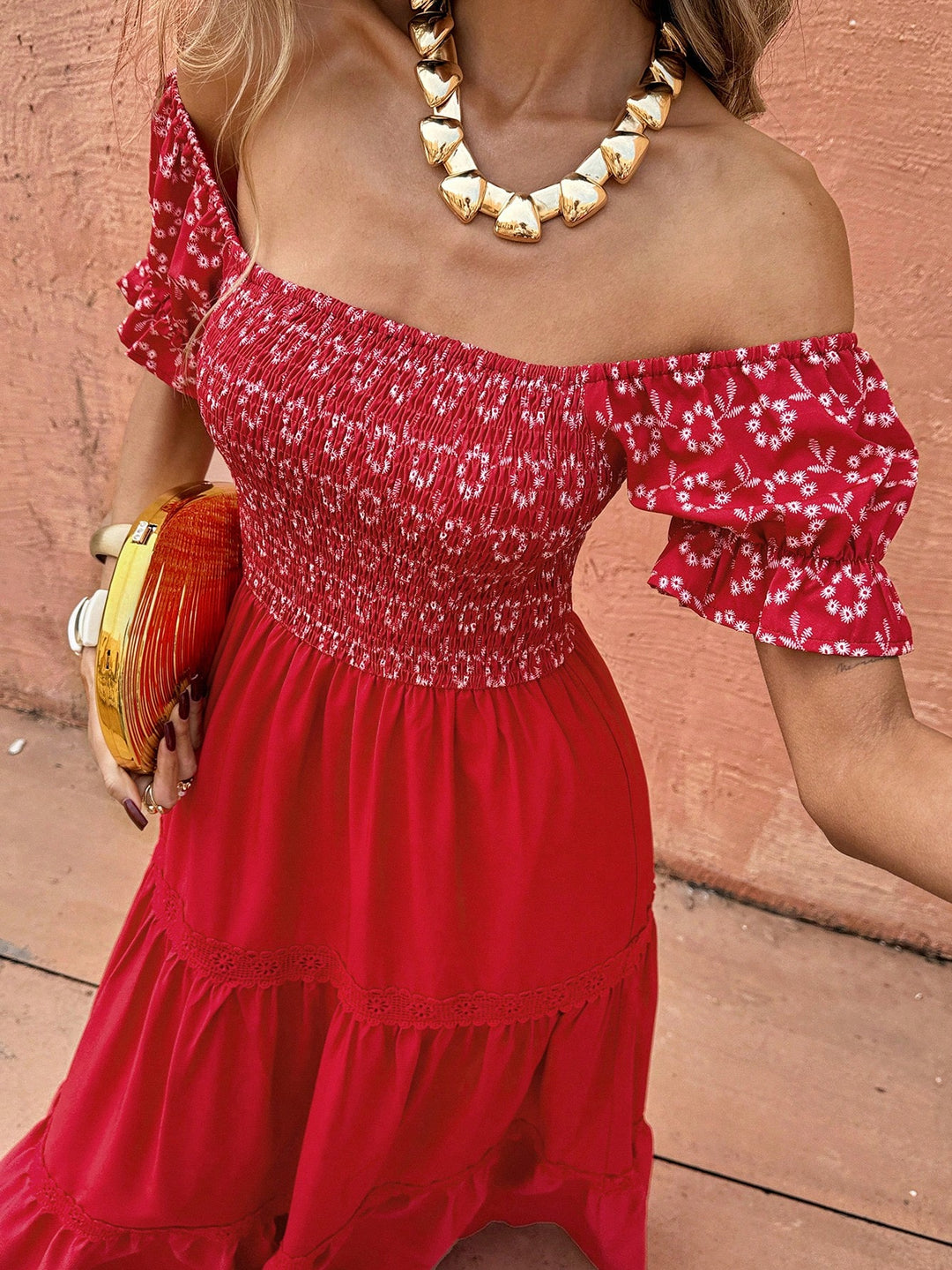 Rochie maxi SHEIN, roșu