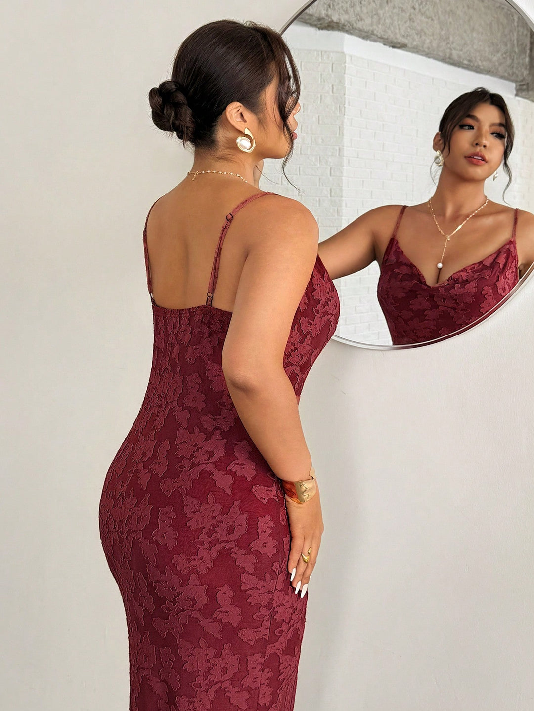 Rochie SHEIN, vișiniu