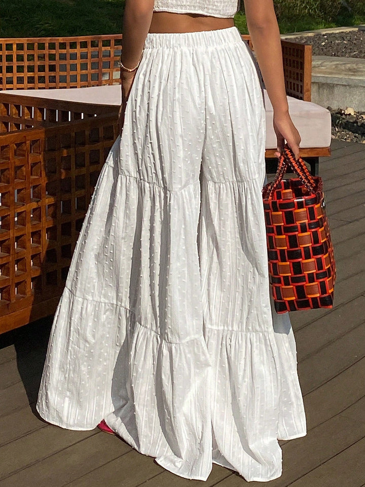 Pantaloni SHEIN, alb