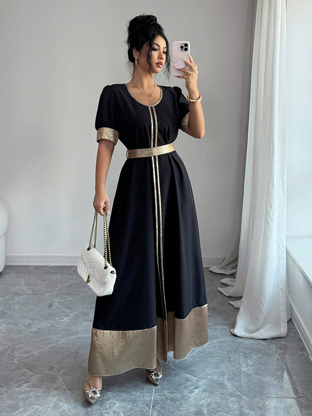 Rochie maxi SHEIN, negru