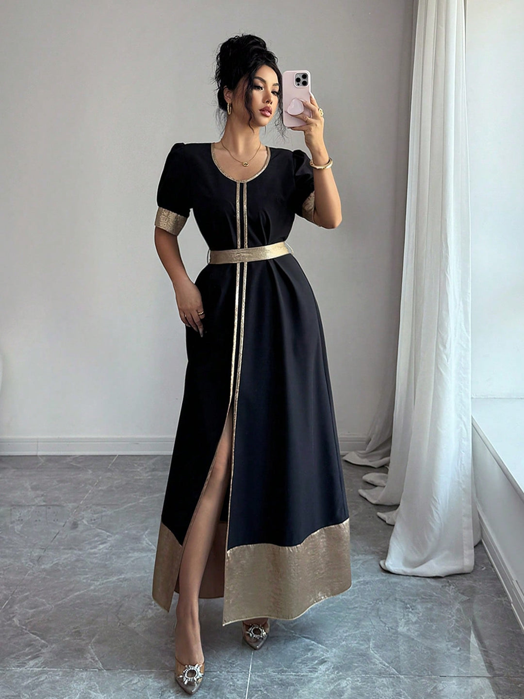 Rochie maxi SHEIN, negru