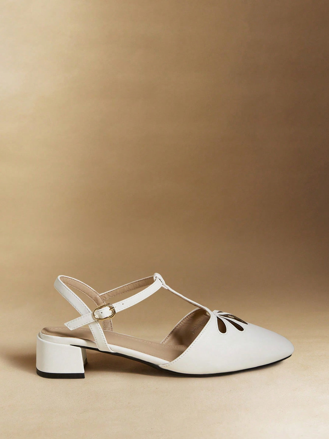Pantofi cu toc SHEIN, alb