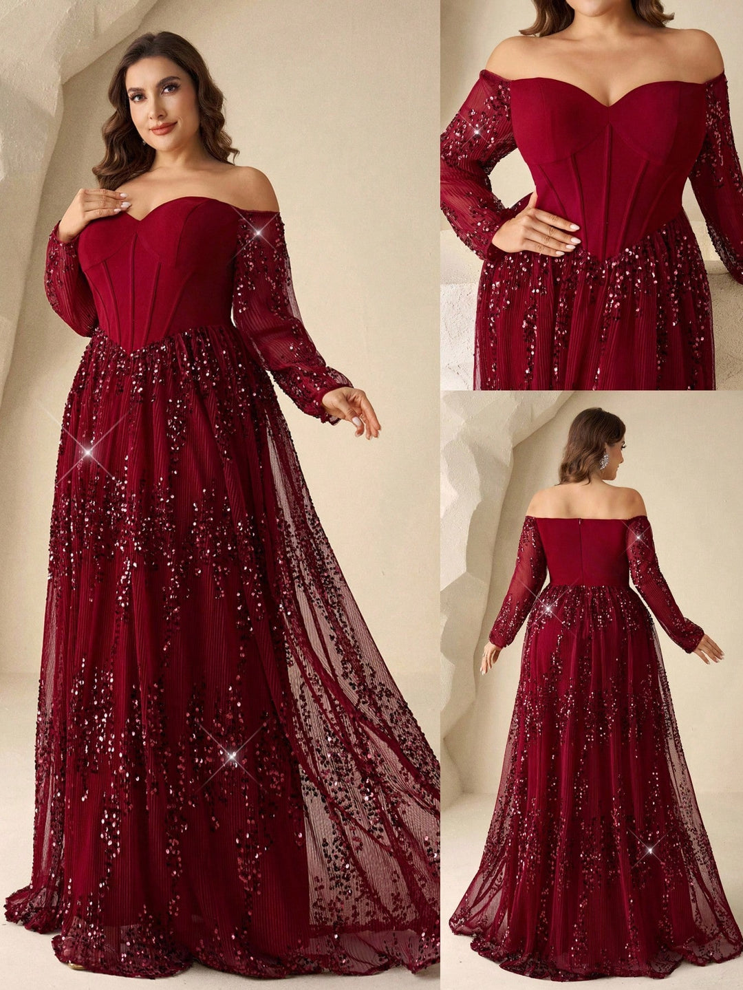 Rochie SHEIN, vișiniu