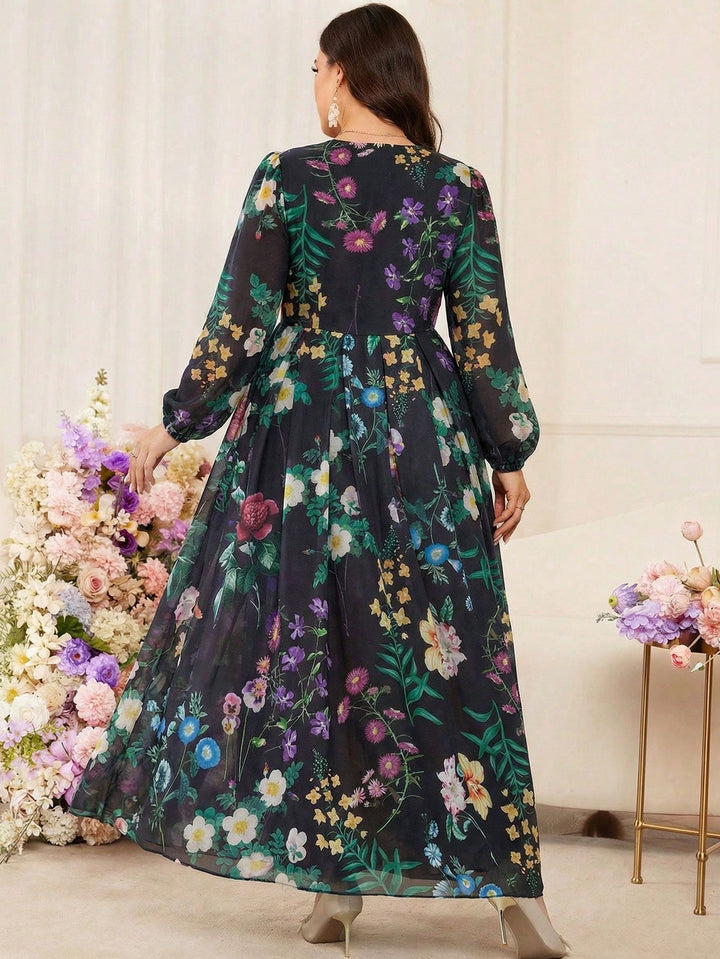 Rochie maxi SHEIN, mix culori