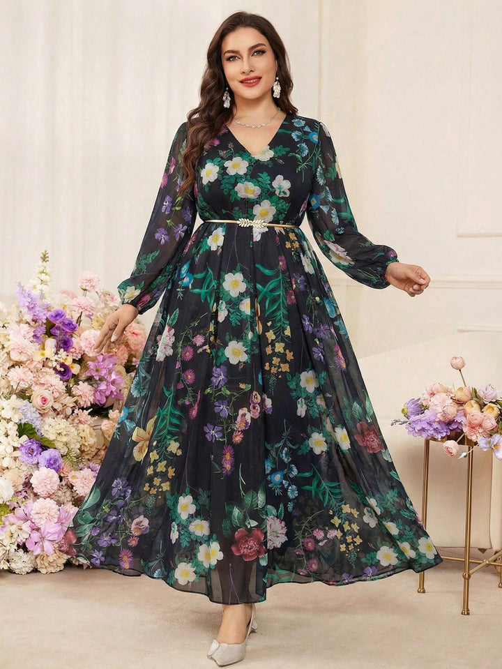 Rochie maxi SHEIN, mix culori