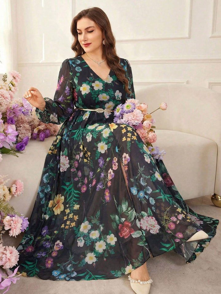 Rochie maxi SHEIN, mix culori