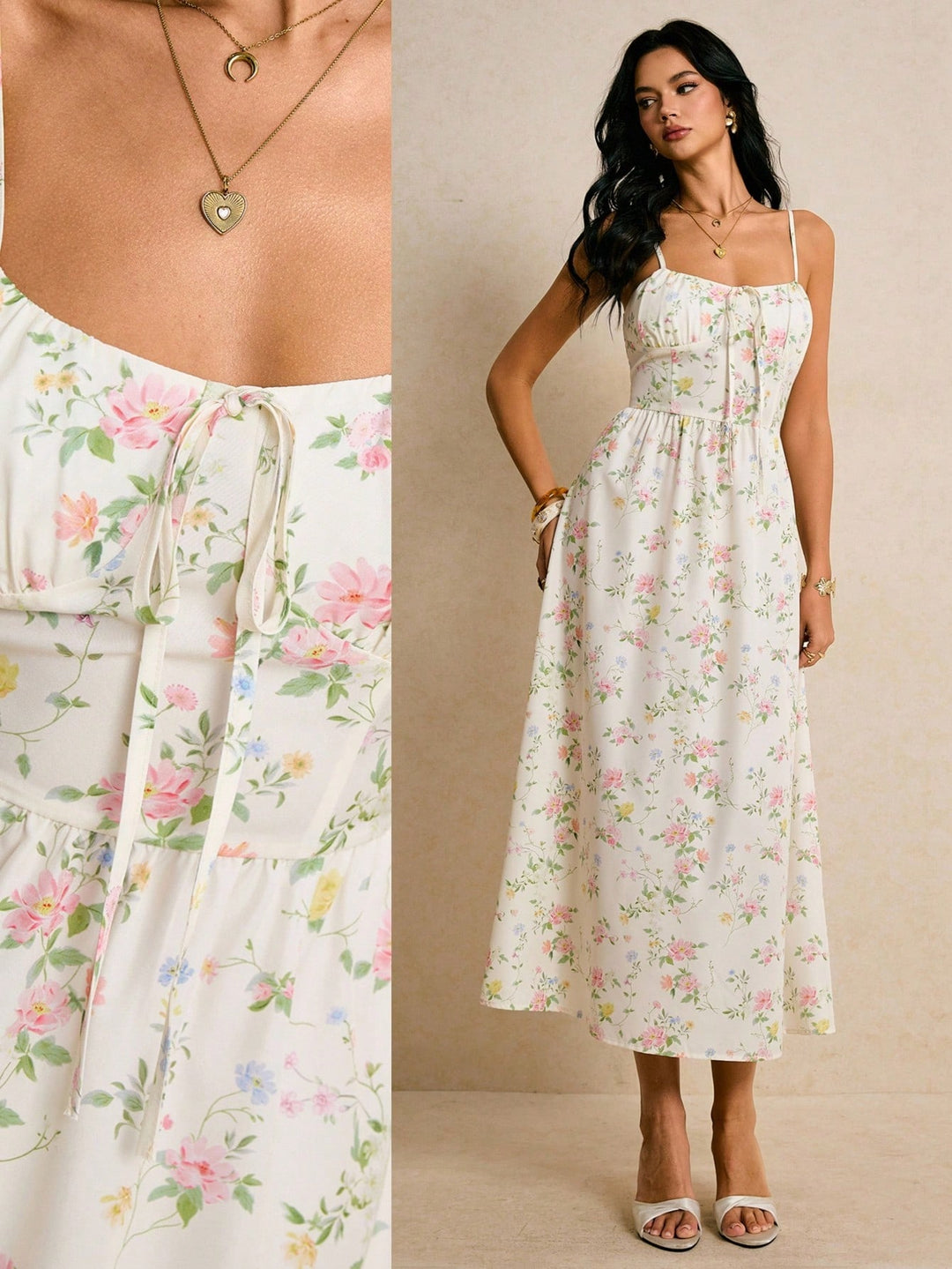 Rochie maxi SHEIN, mix culori