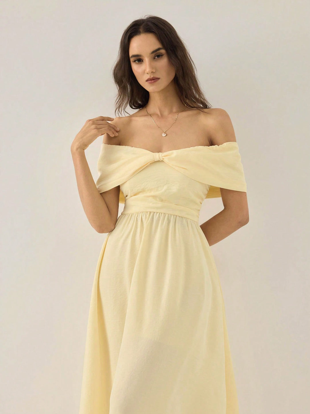 Rochie midi SHEIN, bej