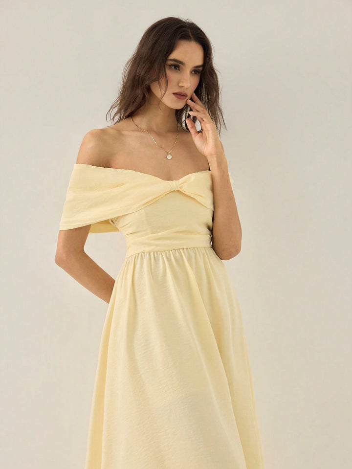 Rochie midi SHEIN, bej