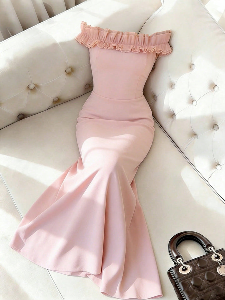 Rochie midi SHEIN, vișiniu
