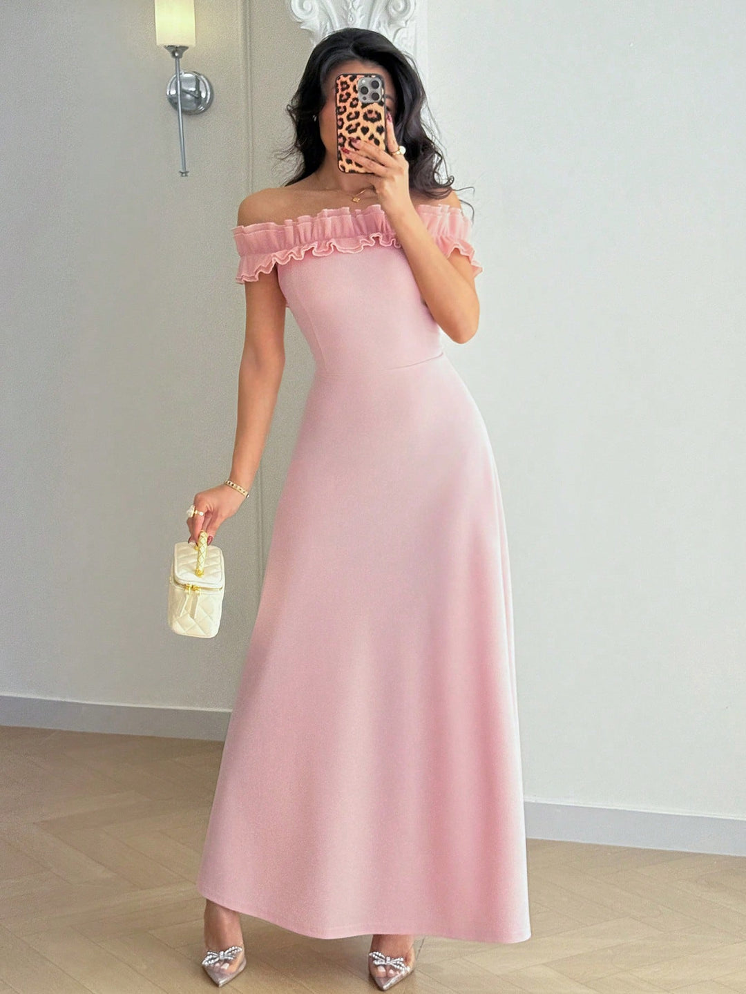 Rochie midi SHEIN, vișiniu