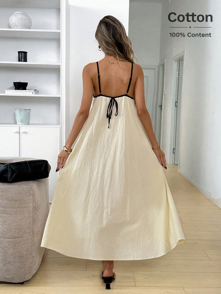 Rochie maxi SHEIN, crem