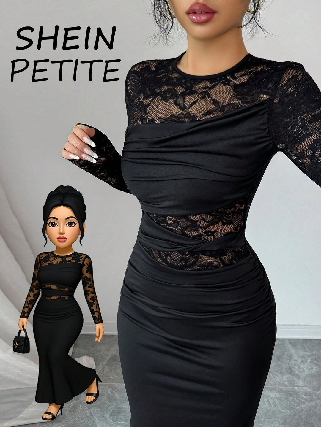 Rochie maxi SHEIN, negru